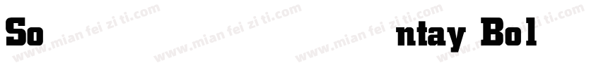 Sontay Bold字体转换